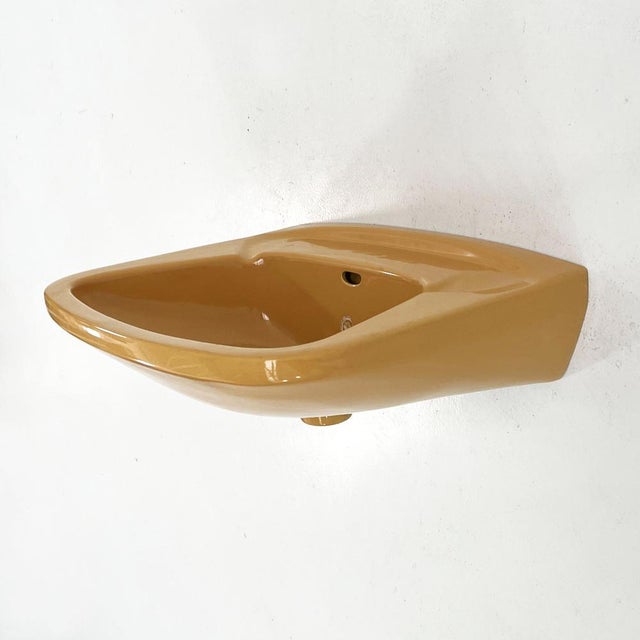Vintage Mustard Sink from Keramag Keravit, 1980s For Sale - Image 3 of 9