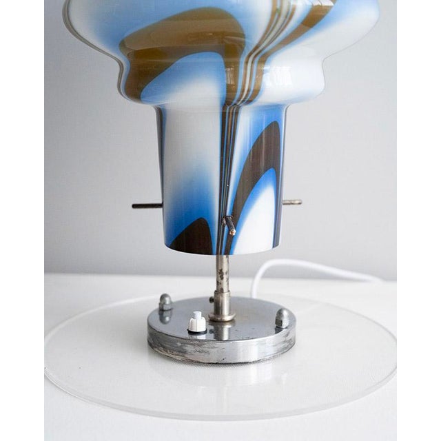 Murano Glass Table Lamp from A.V. Mazzega, Italy, 1970s For Sale - Image 4 of 8