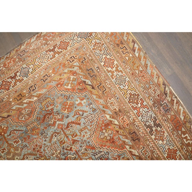 Early 20th Century Large Persian Shiraz Geometric Rug - 9'5" x 14'5" For Sale - Image 13 of 13