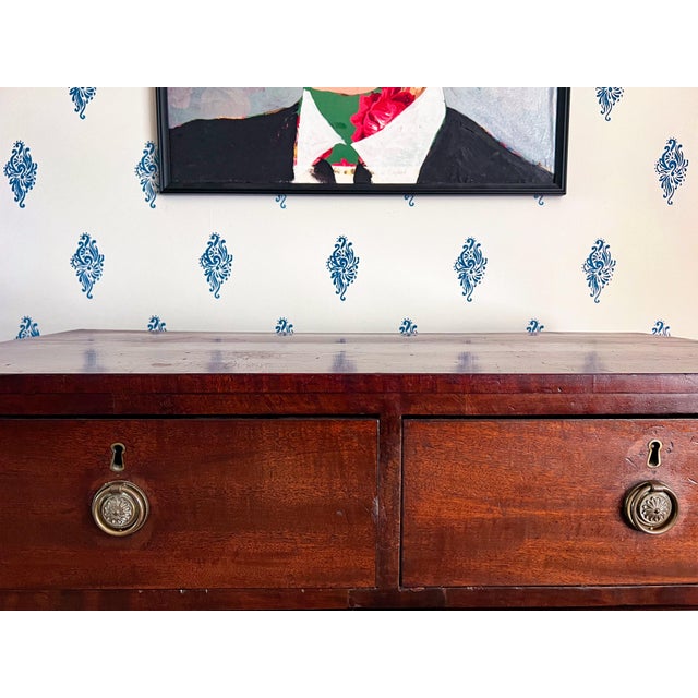 Early 1800s Antique British Neoclassical Mahogany Chest of Drawers For Sale - Image 9 of 14