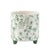 2020s Botanical Bird Print Dolomite Planter (Set of 2) For Sale - Image 5 of 5