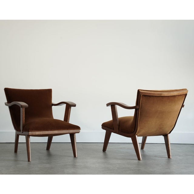 Scandinavian Modern Teak Lounge Chairs, Denmark, C. 1960s For Sale - Image 4 of 8