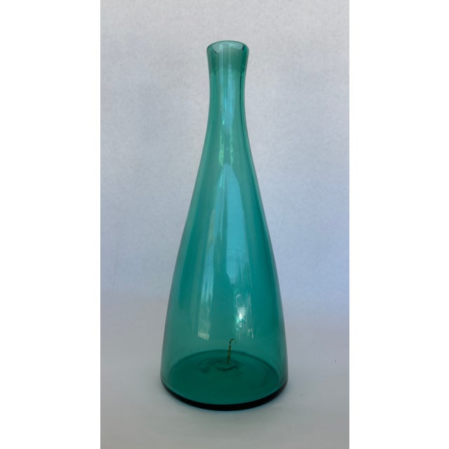 Mid-Century Modern Mid 20th Century Blenko Decanter by Winslow Anderson For Sale - Image 3 of 9