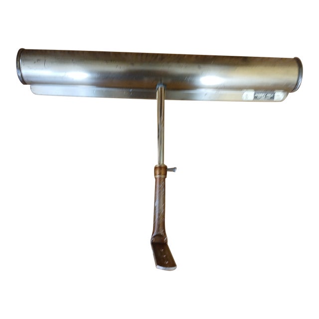 Vintage 1970s Brass Picture / Piano Lamp For Sale