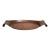 Sculptural Arts and Crafts Copper Gondola Oval Tray Attributed to w.a.s. Benson For Sale