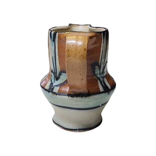 Vintage Suze Lindsay Fork Mountain Pottery Pitcher For Sale - Image 4 of 6