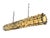 Stunning hardwired metal and crystal chandelier from Timothy Oulton