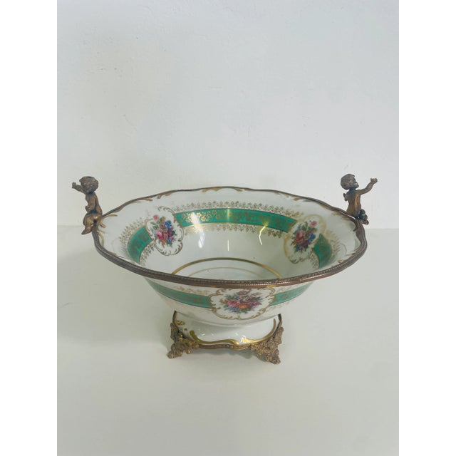 White Vintage Centerpiece, Limoges, 1950s For Sale - Image 8 of 8