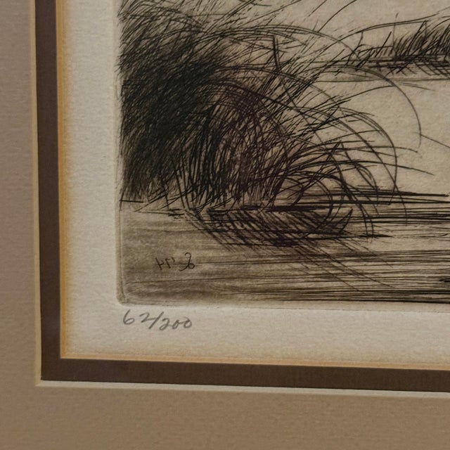 Mid 20th Century Mid-Century Linda Lloyd Kildeer Shorebird Original Signed Intaglio Etching 62/200 For Sale - Image 5 of 12