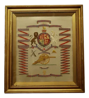 Artillery Framed Commemorative Embroidery