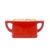 Mid 20th Century Danish Modern Bright Red Glazed Ceramic Creamer & Sugar Bowl Set For Sale In Miami - Image 6 of 11