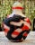Chinese Antique Peking Glass Black Red Double Overlay Dragon Snuff Bottle For Sale - Image 3 of 12