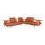 Modern Dono 6100 Leather Corner Sofa in Orange Terracotta from Rolf Benz For Sale - Image 3 of 18