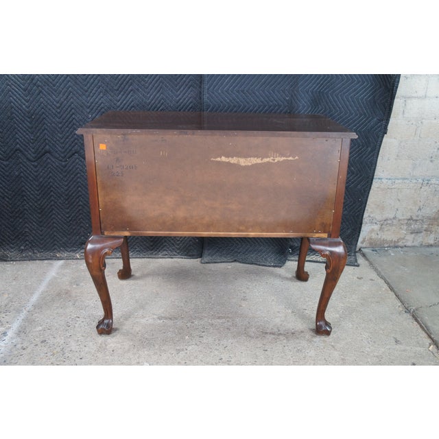 1980 Ethan Allen Georgian Court Cherry Lowboy Console Table Hall Chest 11-9205 For Sale - Image 10 of 14