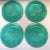 1970s Vintage Forte Crisa Green Glass Plates- Set of 4 For Sale - Image 5 of 13