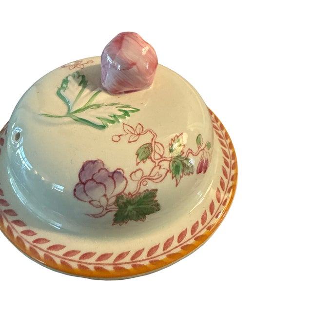 1960s Vintage Adams Calyx Ware Metz English Ironstone Floral Coffee Pot For Sale - Image 5 of 12
