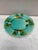 French Majolica strawberries plate circa 1880 Luneville.