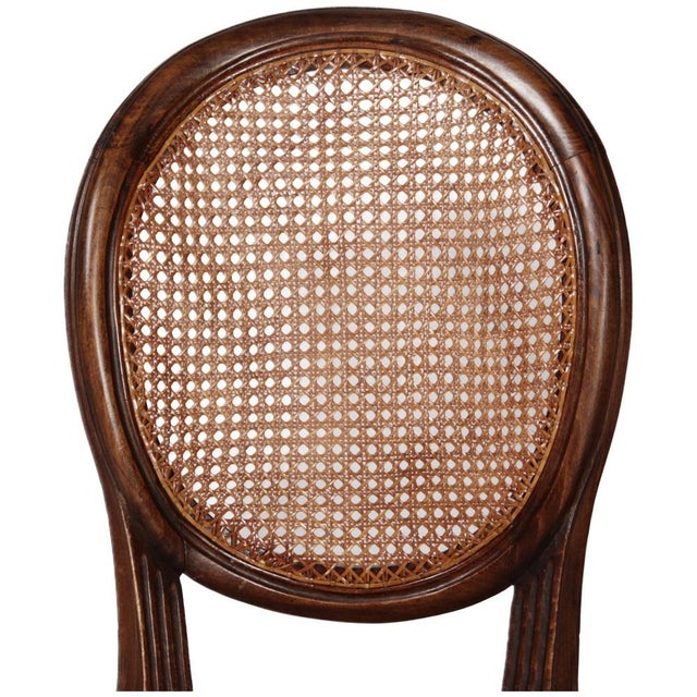 Wood Antique Louis XVI Chairs with Viennese Caning, 1880, Set of 12 For Sale - Image 7 of 16