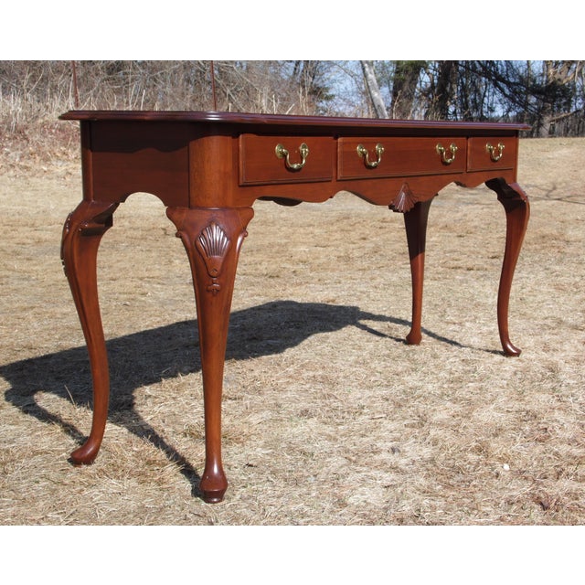 Traditional Ethan Allen Court Solid Cherry Console Entry Sofa