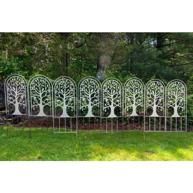 Mid 20th Century 1960s Set of Metal Garden Tree and Bird Trellises - 21 Pieces For Sale - Image 5 of 12