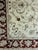 Mid 20th Century Hand-Knotted Ivory and Rust Oushak-Style Area Rug For Sale - Image 5 of 11