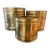 Vintage Bristol Brass & Copper Graduated Brass Planters – Set of 3, Made in Usa For Sale