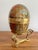 Metal Large 1970s Brass and Enamel Floral Egg Box on Stand For Sale - Image 7 of 8