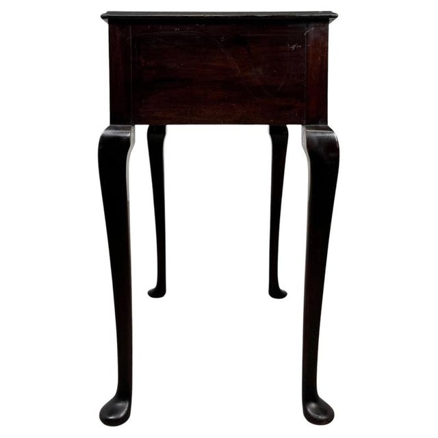 Early 20th Century English Mahogany Side Table with Cabriole Legs For Sale - Image 9 of 12