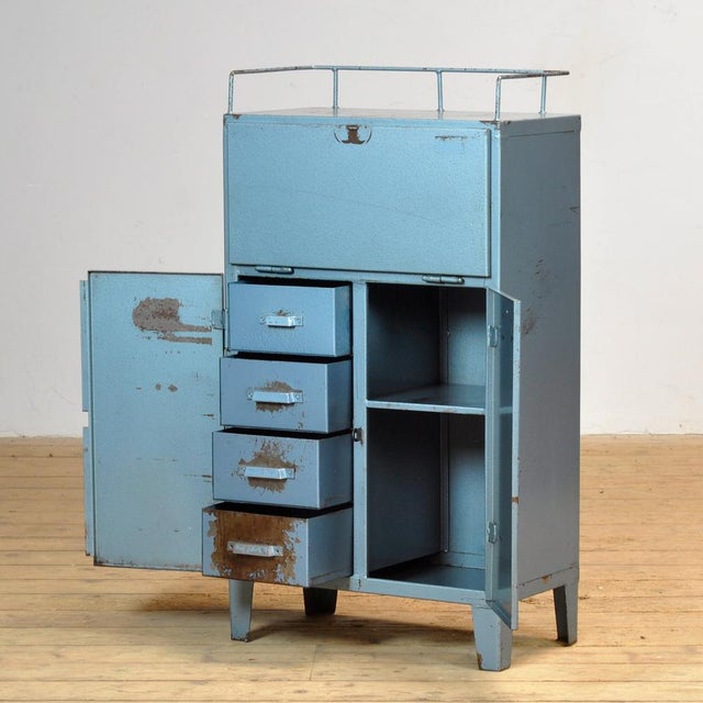 1970s Industrial 4-Drawer Cabinet, 1970s For Sale - Image 5 of 13