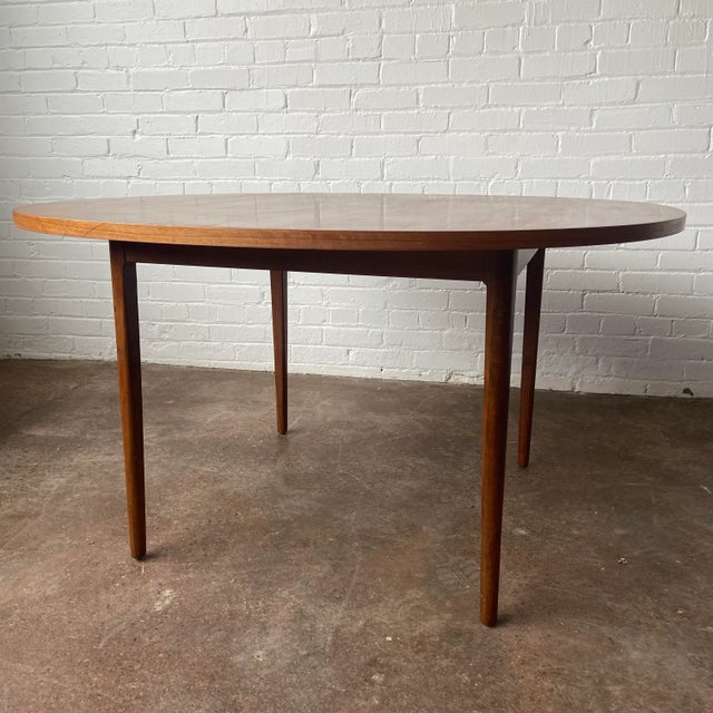 Kipp Stewart for Drexel Round Walnut Game Table For Sale - Image 13 of 13