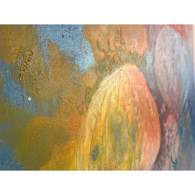 2010s Contemporary Leah Schmaman Original Oil on Canvas Painting of Hot Air Balloons, c.2015 For Sale - Image 5 of 8