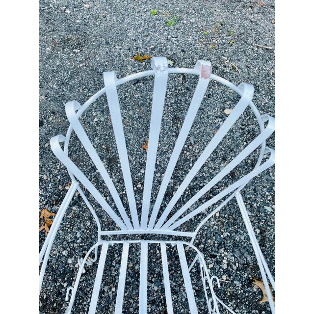 John Salterini Early 20th Century Vintage Wrought Iron French Garden Chair, Attributed For Sale - Image 4 of 11