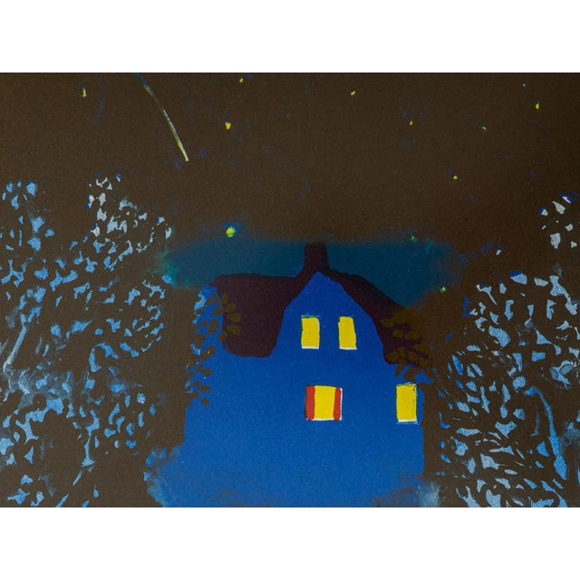 Peter Dahl, Lady at Night, Color Lithograph on Paper, Framed For Sale - Image 6 of 9