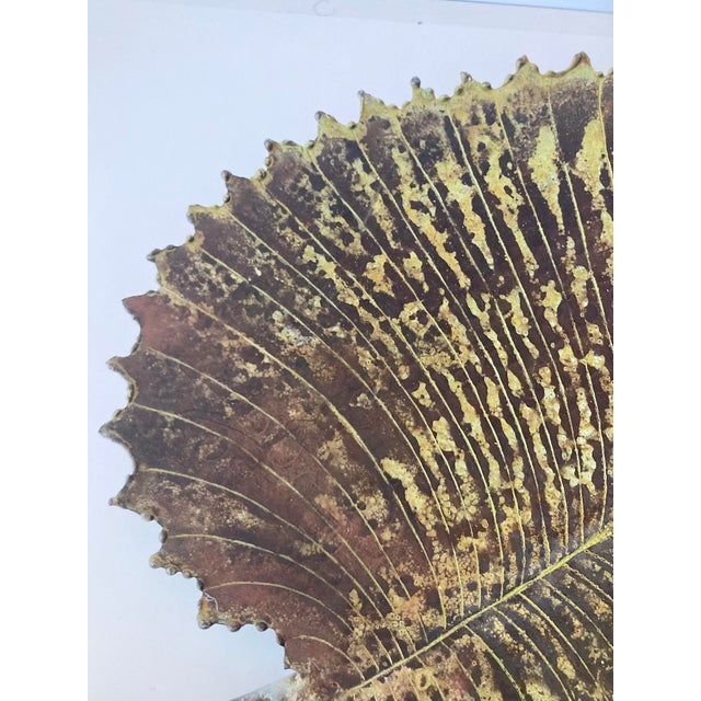 Metal Bronze Leaf Centerpiece Sculpture #6 For Sale - Image 7 of 12