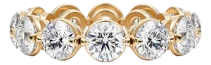 4.00 Carat Brilliant Round Eternity Band in 14K Yellow Gold
