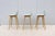 Danish Iskos-Berlin for Muuto Leather Fiber Counter Stools Wood Base - Set of 3 For Sale - Image 11 of 18