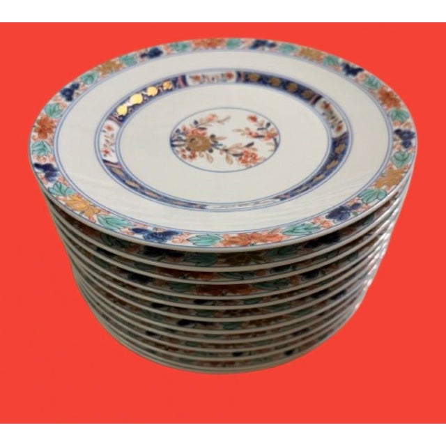 Late 20th Century French Raynaud Limoges “Koutani” Porcelain Dinnerware 12 Place Settings - 61 Pieces For Sale - Image 12 of 12