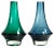 Glass Vases from Tamara Aladin for Riihimäki Lasi, Finland, 1960s, Set of 2 For Sale