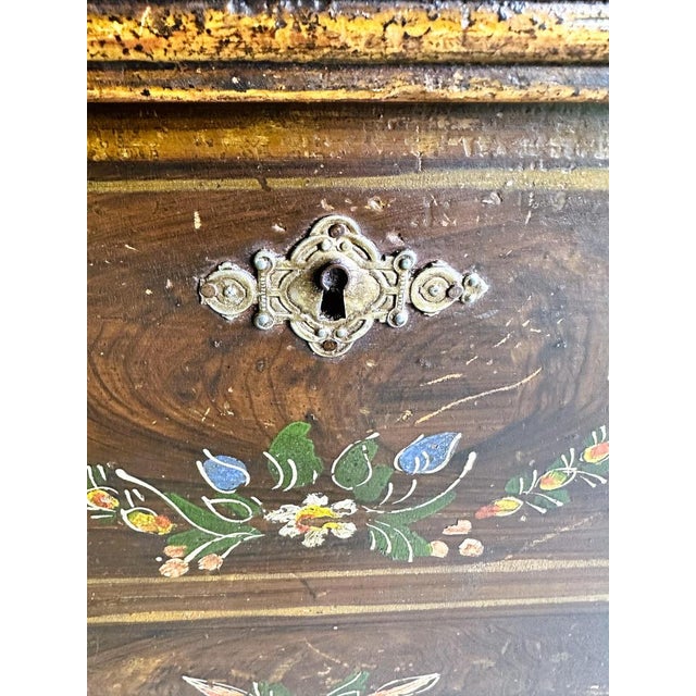 Antique French Wedding Chest, 1903 For Sale - Image 4 of 15