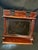 Wood Vintage Chinese Red Lacquered Carved Wood Jewelry Box Vanity With Mirror For Sale - Image 7 of 10