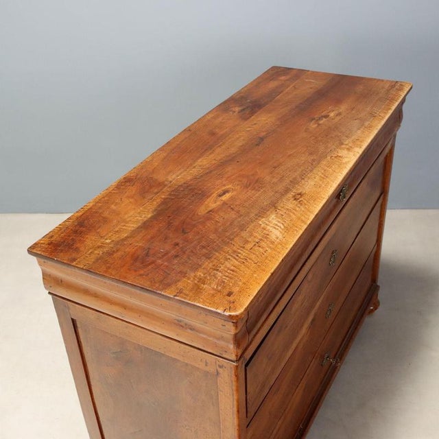 Wood 19th Century Carlo X Walnut Chest of Drawers, Italy For Sale - Image 7 of 10