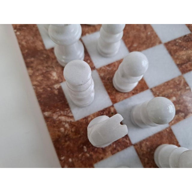 Mid-Century Modern German Marble Stone Chess Set, 1970s For Sale - Image 10 of 18