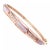 Contemporary Kabana Rose Gold Diamond Mother of Pearl Bangle Bracelet For Sale - Image 3 of 11