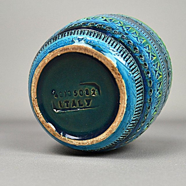Rimini Blu Vase by Aldo Londi for Bitossi, 1960s For Sale - Image 6 of 10