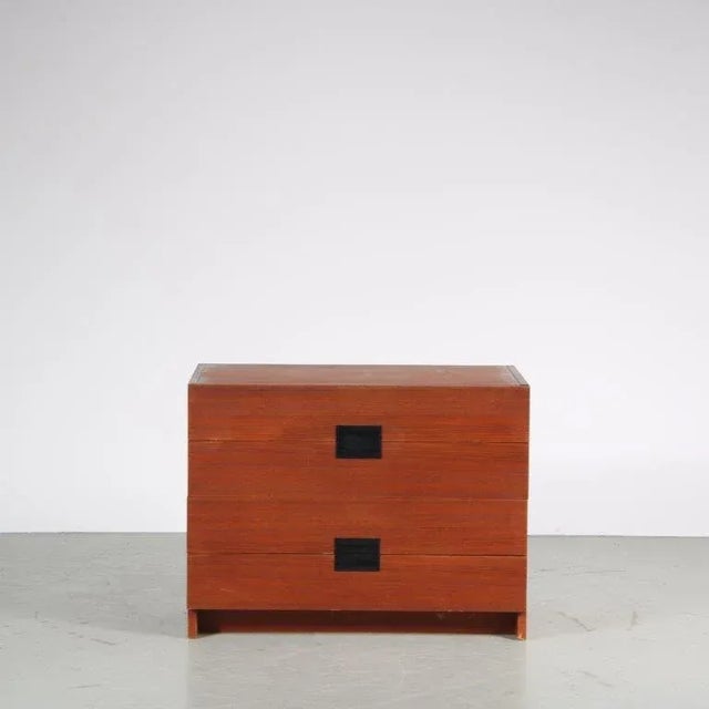 Japanese Series Drawer Cabinet by Cees Braakman for Pastoe, the Netherlands, 1950s For Sale - Image 10 of 11