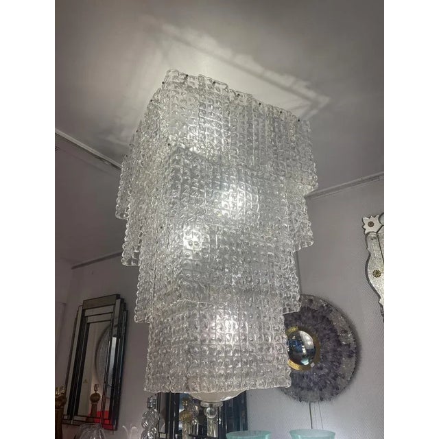 Vintage Chandelier in Murano Glass For Sale - Image 4 of 9