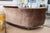 Textile Custom Made Schnadig Furniture Faux Snake Skin & Dark Champagne Velvet Sofa For Sale - Image 7 of 8