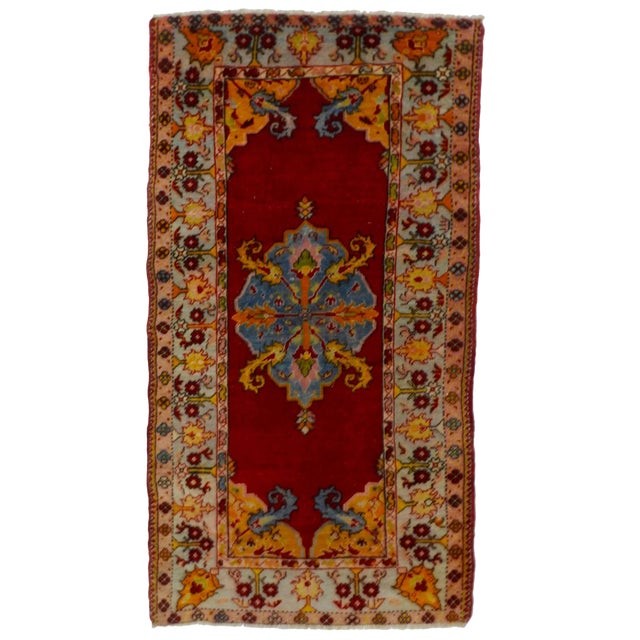 Mid-20th Century Turkish Oushak Rug For Sale