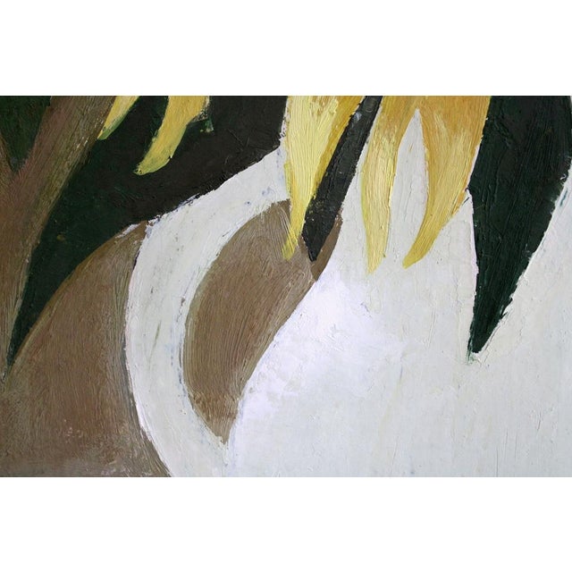 Laimdots Murnieks, Sunflowers, 1990, Oil on Cardboard For Sale - Image 7 of 12