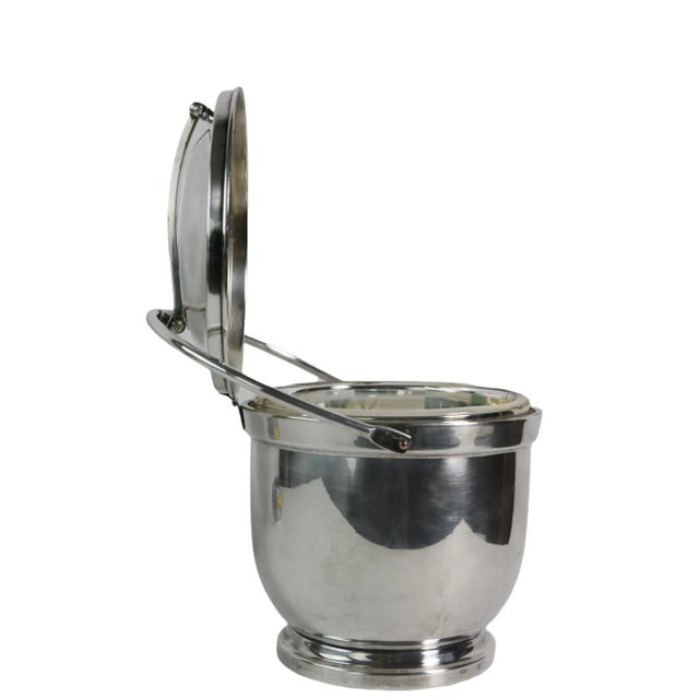 Poole Silver Co. Silver Plate Ice Bucket by Poole For Sale - Image 4 of 10